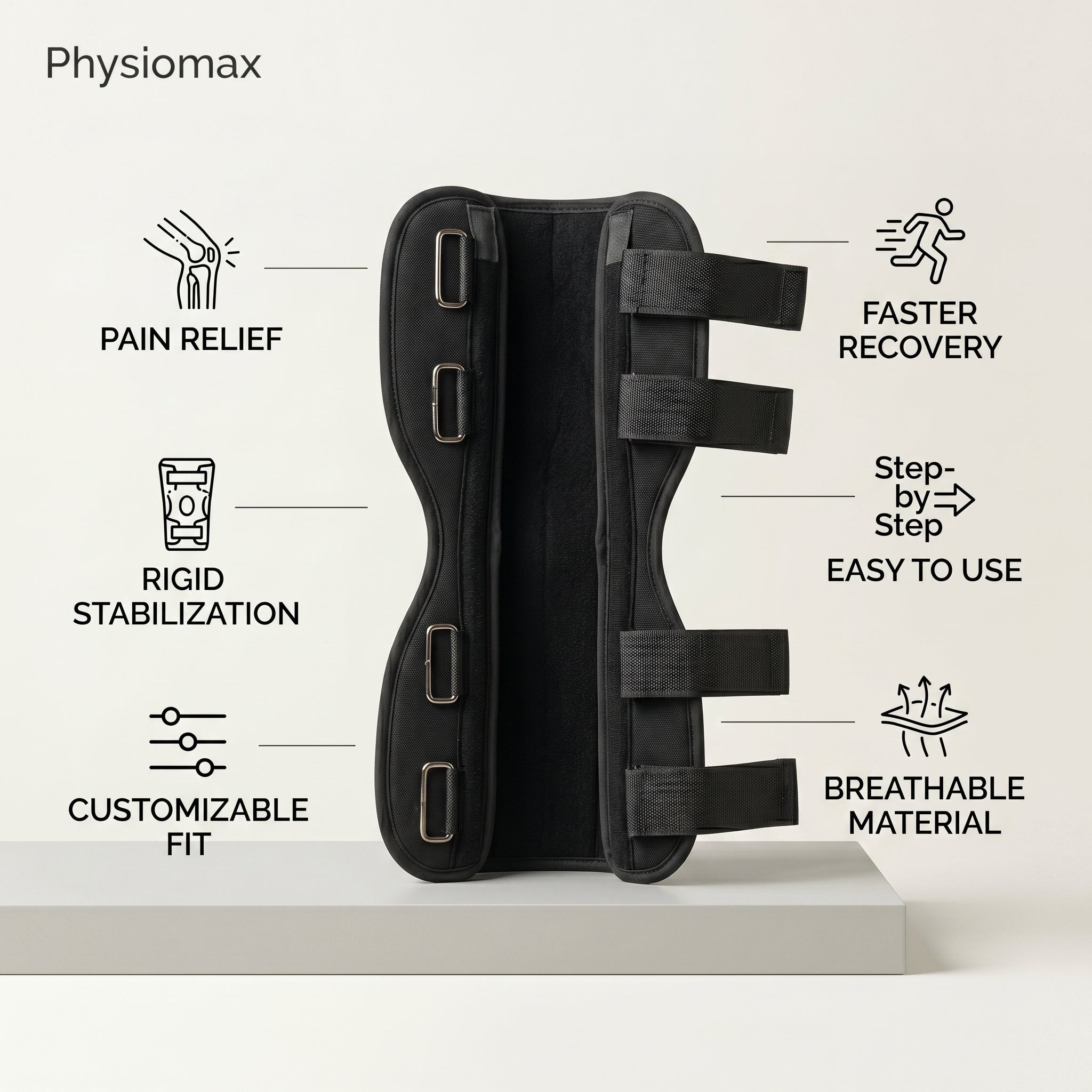 Medical-Grade Knee Immobilizer